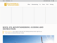 Tablet Screenshot of cathedralmountainguides.com